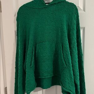 Free People Green Textured Sweater